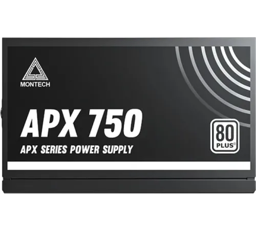 Блок питания Montech ATX 750W APX 750 80 PLUS WHITE (20+4pin) APFC 120mm fan 6xSATA Cab Manag RTL