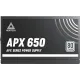 Блок питания Montech ATX 650W APX 650 80 PLUS WHITE (20+4pin) APFC 120mm fan 6xSATA Cab Manag RTL