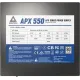 Блок питания Montech ATX 550W APX 550 80 PLUS WHITE (20+4pin) APFC 120mm fan 6xSATA Cab Manag RTL