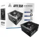 Блок питания Montech ATX 550W APX 550 80 PLUS WHITE (20+4pin) APFC 120mm fan 6xSATA Cab Manag RTL