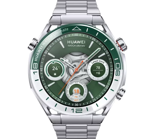 Смарт-часы Huawei Watch Ultimate Woods-B19 1.43" AMOLED корп.титановый серый рем.титан разм.брасл.:140-210мм (55020DSG)