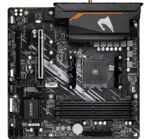 Материнская плата Gigabyte B550M AORUS ELITE AX Soc-AM4 AMD B550 4xDDR4 mATX AC`97 8ch(7.1) GbLAN RAID+DVI+HDMI
