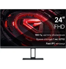 Монитор 23.8" XIAOMI Gaming Monitor G24i P24FCA-RGGL black (IPS, 1920x1080, 178°/178°, 250d/m2, 1000 :1, 1ms, 180Hz, HDMI, DP) (ELA5625EU)