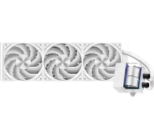 Система водяного охлаждения PcCooler DS360 WH Soc-AM5/AM4/1151/1200/1700 белый 4-pin Al LCD 300W Ret (DS360-WHNWXX-GL)