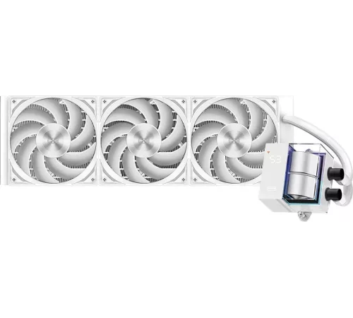 Система водяного охлаждения PcCooler DS360 WH Soc-AM5/AM4/1151/1200/1700 белый 4-pin Al LCD 300W Ret (DS360-WHNWXX-GL)