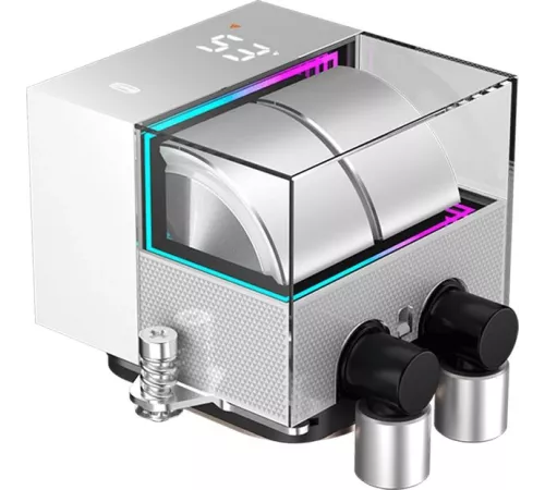 Система водяного охлаждения PcCooler DS360 WH Soc-AM5/AM4/1151/1200/1700 белый 4-pin Al LCD 300W Ret (DS360-WHNWXX-GL)