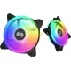 Вентилятор для корпуса PcCooler F3 T120 ARGB 120х120x25 черный 4-pin 21.6дБ (F3-T120BKAM1-GL) Ret