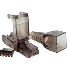 Коннектор Suprlan (10-0239-1) UTP кат.6A RJ45 прозрачный (упак.:1шт)