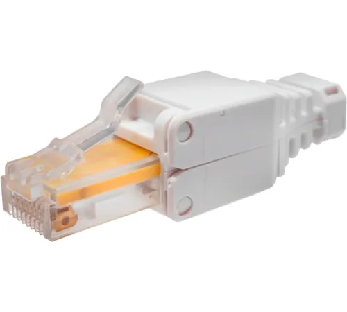 Коннектор Suprlan (10-0218-1) UTP кат.5E RJ45 серый (упак.:1шт)