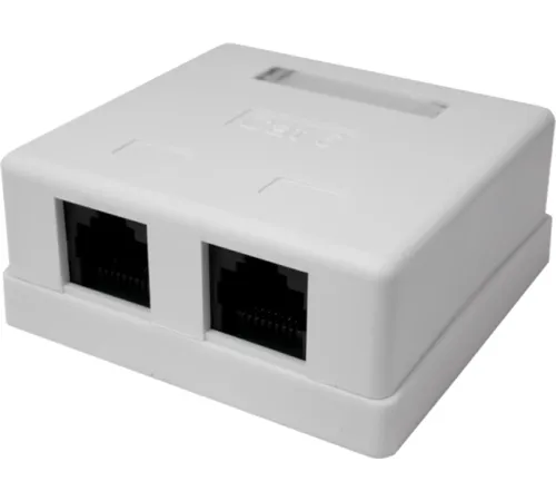 Розетка Suprlan 10-0310-1 наклад.RJ45 2 кат.6 UTP бел. Розетка Suprlan 10-0310-1 наклад.RJ45 2 кат.6 UTP бел.