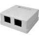 Розетка Suprlan 10-0310-1 наклад.RJ45 2 кат.6 UTP бел.