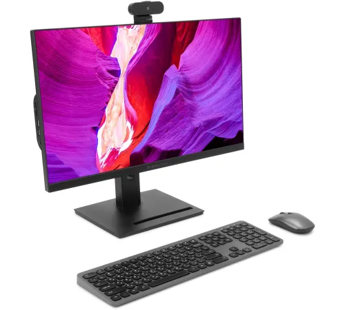 Моноблок Digma Pro Vision 23.8" Full HD i7 1255U (1.7) 16Gb SSD512Gb UHDG CR Windows 11 Pro Eth WiFi BT 90W клавиатура мышь Cam черный 1920x1080