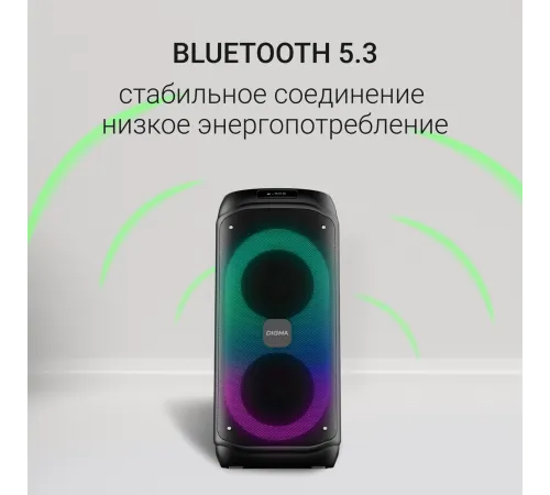 Минисистема Digma D-MC1722 черный 60Вт FM USB BT micro SD
