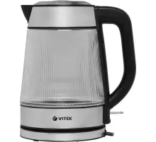 Чайник электрический Vitek VT-7017 1.8л. 2200Вт прозрачный корпус: стекло