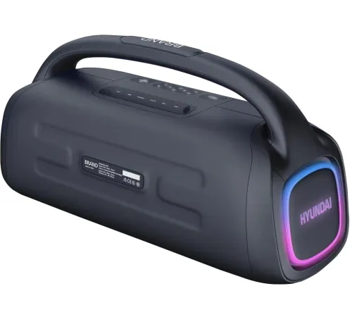 Колонка порт. Hyundai H-PS1027 черный 80W 2.0 BT 10м 3600mAh Колонка порт. Hyundai H-PS1027 черный 80W 2.0 BT 10м 3600mAh