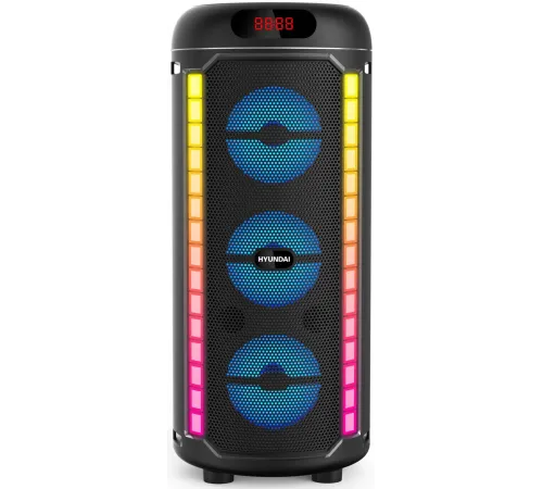 Минисистема Hyundai H-MC1221 черный 15Вт FM USB BT SD/MMC