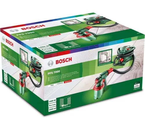 Краскопульт Bosch PFS 7000 1400Вт бак:1000мл 700мл/мин