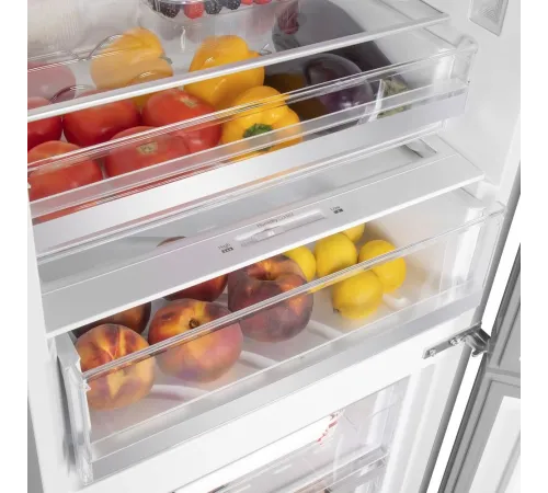 Холодильник Maunfeld MFF185NFS Inverter 2-хкамерн. серый