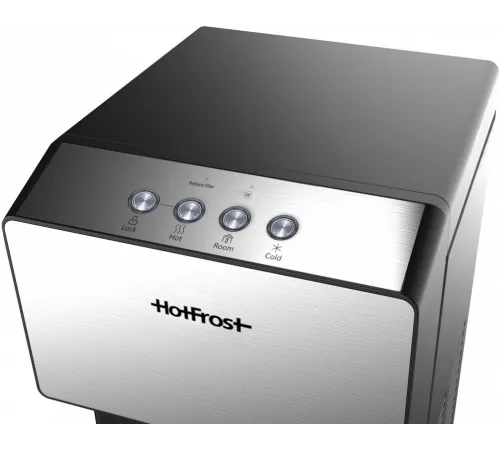 Пурифайер Hotfrost V450PUFSM напольный компрессорный серебристый/черный Пурифайер Hotfrost V450PUFSM напольный компрессорный серебристый/черный