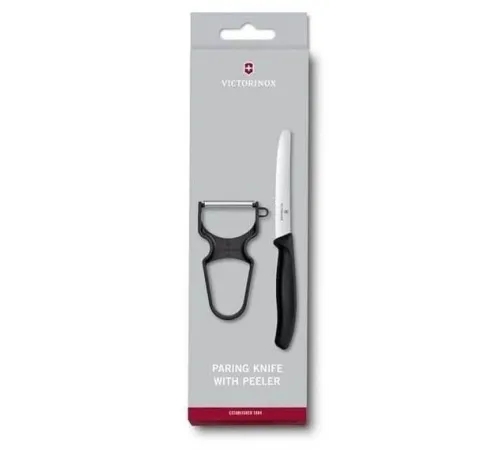Набор нож/овощеч. Victorinox Swiss Classic (6.7113.23) компл.:2предм. черный карт.коробка Набор нож/овощеч. Victorinox Swiss Classic (6.7113.23) компл.:2предм. черный карт.коробка