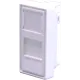 Панель Suprlan 10-0319-1 лицевая со шторкой 22.5x45 1xKeystone ABS пластик белый