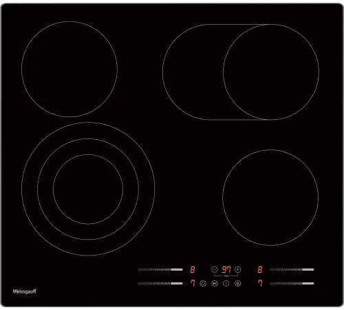 Электрическая варочная панель Weissgauff HV 643 BSG, черный