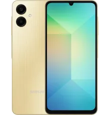 Смартфон Samsung SM-A065F Galaxy A06 128Gb 4Gb золотистый моноблок 3G 4G 6.7" 720x1600 Android 14 50Mpix 802.11 a/b/g/n/ac GPS GSM900/1800 GSM1900 TouchSc