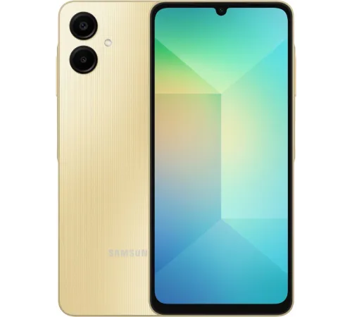 Смартфон Samsung SM-A065F Galaxy A06 128Gb 6Gb золотистый моноблок 3G 4G 6.7" 720x1600 Android 802.11 b/g/n GPS GSM900/1800 GSM1900 TouchSc