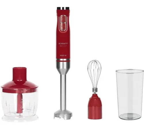 Блендер погружной Scarlett SC-HB42F68 1600Вт красный Блендер погружной Scarlett SC-HB42F68 1600Вт красный