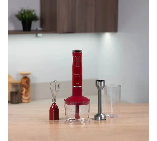 Блендер погружной Scarlett SC-HB42F68 1600Вт красный Блендер погружной Scarlett SC-HB42F68 1600Вт красный