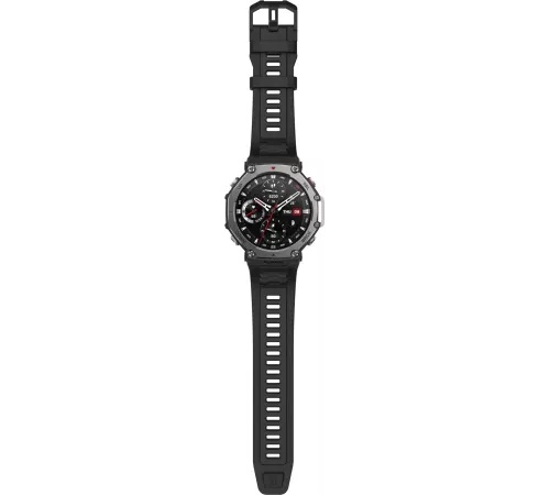 Смарт-часы Amazfit T-Rex 3 A2323 48.5мм 1.5" AMOLED корп.темно-серый рем.темно-серый разм.брасл.:145-210мм (1746721)