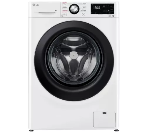 Стиральная машина LG F2V3PS6W класс: A загр.фронтальная макс.:8кг белый инвертер