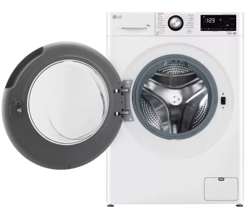 Стиральная машина LG F2V3PS6W класс: A загр.фронтальная макс.:8кг белый инвертер