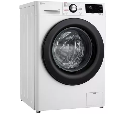 Стиральная машина LG F2V3PS6W класс: A загр.фронтальная макс.:8кг белый инвертер