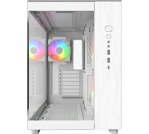 Корпус Montech King 65 белый без БП ATX 2xUSB3.0 audio bott PSU