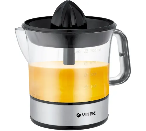 Соковыжималка цитрусовая Vitek VT-3669 25Вт рез.сок.:700мл. стальной/черный Соковыжималка цитрусовая Vitek VT-3669 25Вт рез.сок.:700мл. стальной/черный
