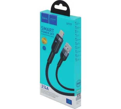 Кабель Hoco U117 IP(01481) 1м черный