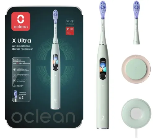Зубная щетка электрическая Oclean X Ultra (V8100) зеленый Зубная щетка электрическая Oclean X Ultra (V8100) зеленый