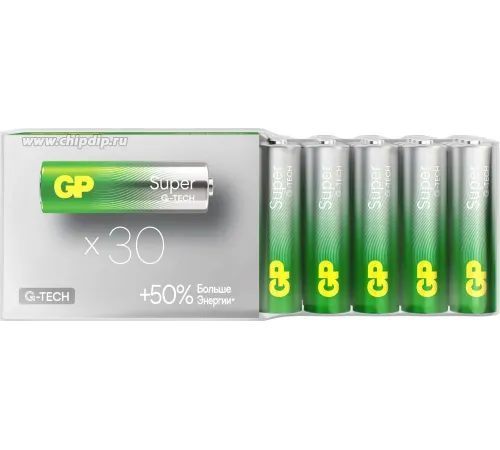 Батарея GP Super Alkaline 15AA21-2CRSWC30 AA (30шт)