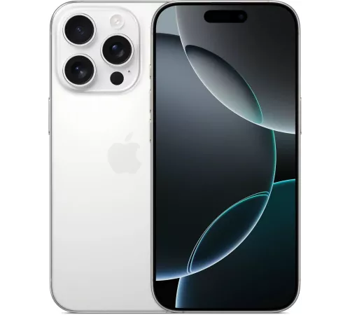 Смартфон Apple A3293 iPhone 16 Pro 128Gb белый титан моноблок 3G 4G 1Sim 6.3" 1206x2622 iOS 18 48Mpix 802.11 a/b/g/n/ac/ax/be NFC GPS Protect