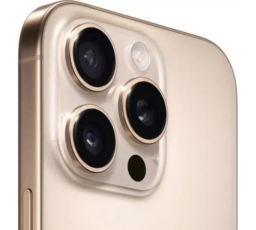 Смартфон Apple A3294 iPhone 16 Pro 128Gb бежевый титан моноблок 3G 4G 1Sim 6.3" 1206x2622 iOS 18 48Mpix 802.11 a/b/g/n/ac/ax/be NFC GPS Protect