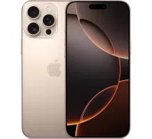 Смартфон Apple A3295 iPhone 16 Pro Max 256Gb бежевый титан моноблок 3G 4G 1Sim 6.9" 1320x2868 iOS 18 48Mpix 802.11 a/b/g/n/ac/ax/be NFC GPS Protect