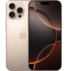 Смартфон Apple A3295 iPhone 16 Pro Max 256Gb бежевый титан моноблок 3G 4G 1Sim 6.9" 1320x2868 iOS 18 48Mpix 802.11 a/b/g/n/ac/ax/be NFC GPS Protect