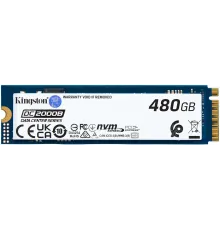 Твердотельный накопитель Kingston Enterprise SSD 480GB DC2000B M.2 2280 NVMe Gen4x4 R7000/W800MB/s  3D TLC MTBF 2М 530 000/32 000 IOPS 350,4TBW (Data Center) 3 years (SEDC2000BM8/480G)