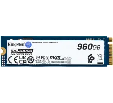 Твердотельный накопитель Kingston Enterprise SSD 960GB DC2000B M.2 2280 NVMe Gen4x4 R7000/W1300MB/s  3D TLC MTBF 2М 540 000/47 000 IOPS 700,8TBW (Data Center) 3 years (SEDC2000BM8/960G)