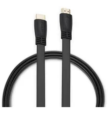 Кабель аудио-видео Buro BU-HDMI-FLAT-v1.4-1.5m HDMI (m)/HDMI (m) 1.5м. позолоч.конт. черный
