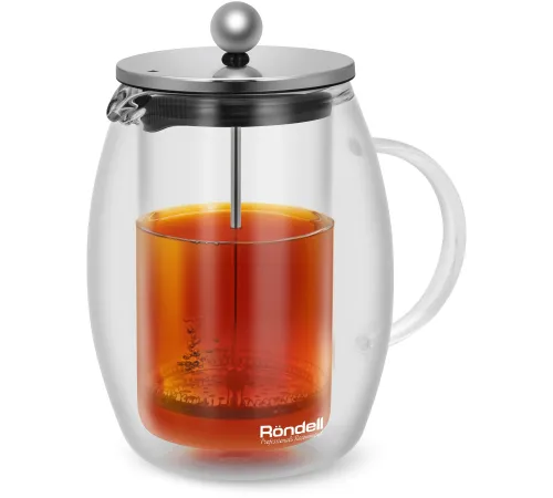 Френч-пресс Rondell Calypso RDS-1822 1л прозрачный Френч-пресс Rondell Calypso RDS-1822 1л прозрачный