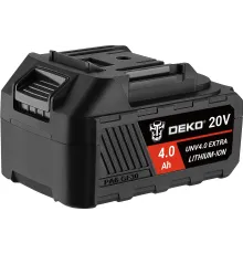 Батарея аккумуляторная Deko UNV4.0 EXTRA 20В 4.0Ач Li-Ion (063-4496)