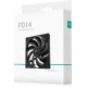 Вентилятор Deepcool FD14 140x140x25mm черный 4-pin 25.6dB 209gr Ret (R-FD14-BKNPN1-G)