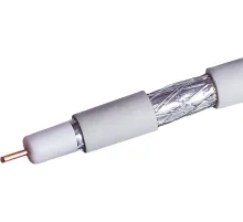 Кабель коаксиальный NetOn CCS 109L RG-6 PVC внутренний 100м желтый